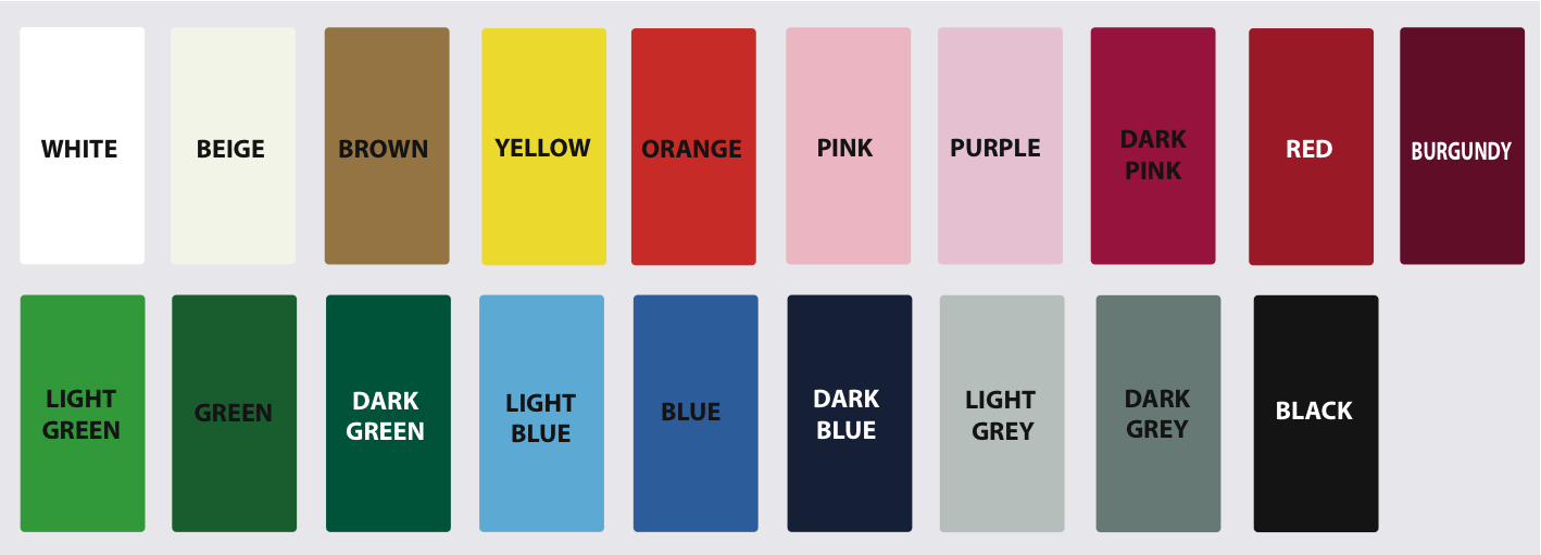 Colour selection for soft foil