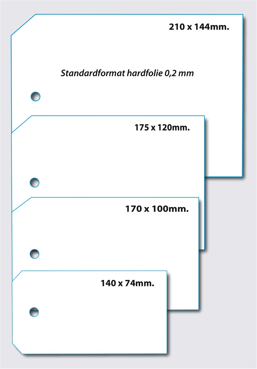 Standardformat hardfolie 0,2 mm