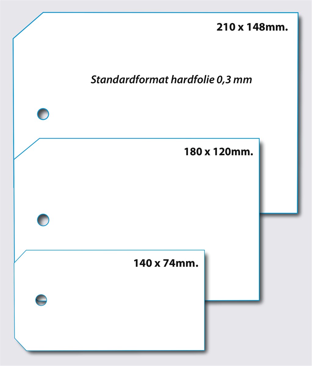 Standardformat hardfolie 0,3 mm
